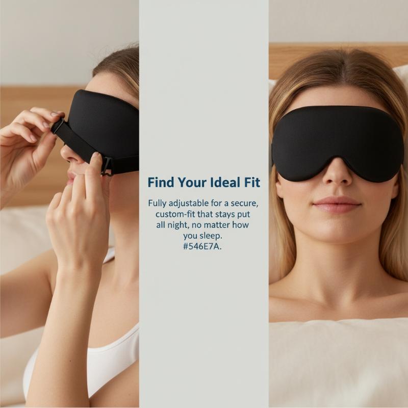 Sleep Eye Mask 3D - Soft Breathable Zero Pressure 3D Sleep