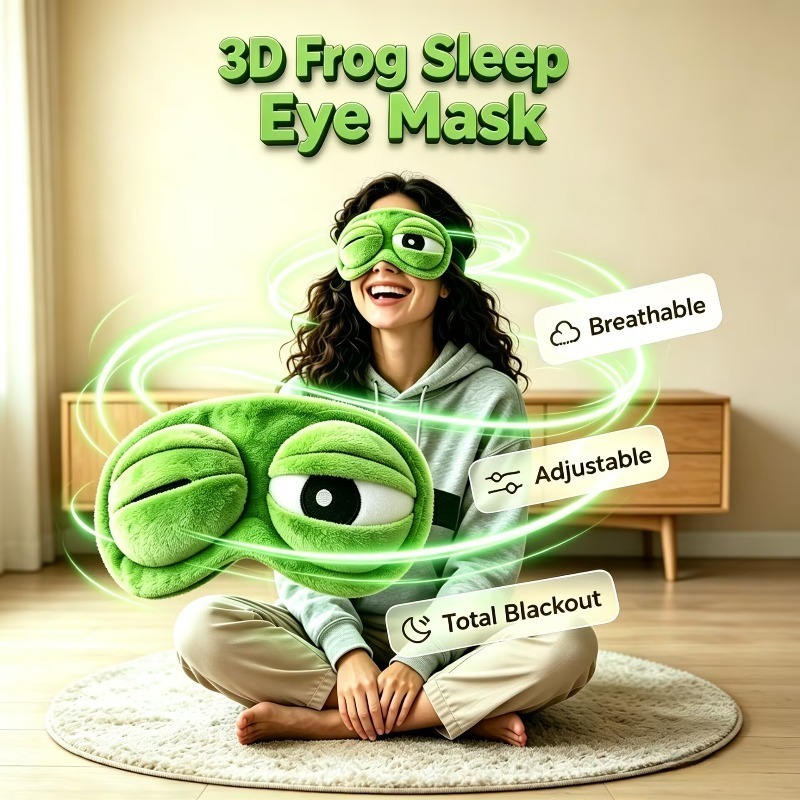 Sleep Eye Mask 3D - Funny 3D Frog Sleep Eye Mask