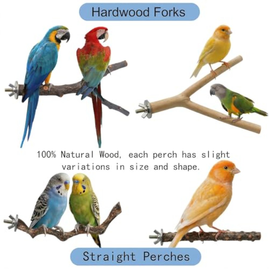 8PCS natural wood bird perches - đánh giá và giá Health & Wellness Retailers
